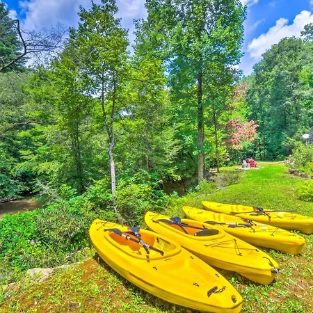 Cozy Riverside Dahlonega Home With Kayaks And Fire Pit Extérieur photo